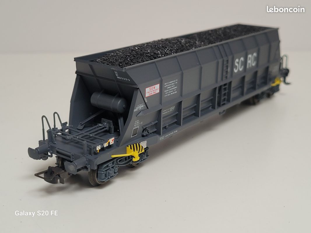 Train wagon N° 5721 Wagon trémie à bogies de SC RC Electrotren Horansport de houille (image 6)