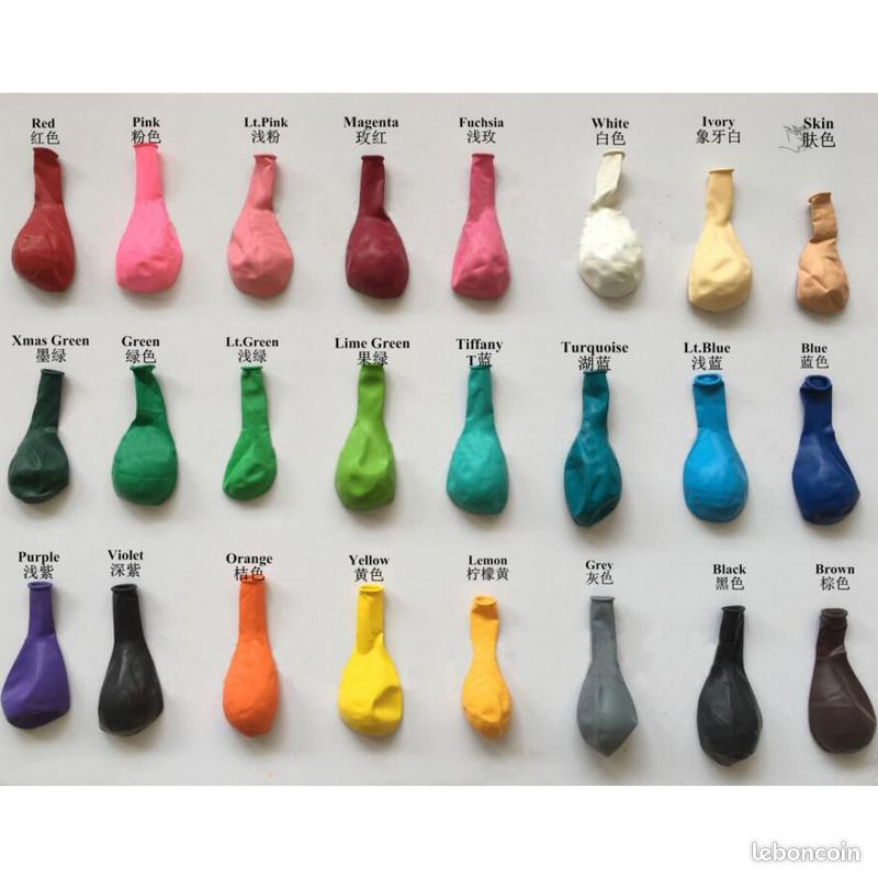 🎈 lot de ballons latex classique 10" – couleurs assorties 🎈 (image 2)
