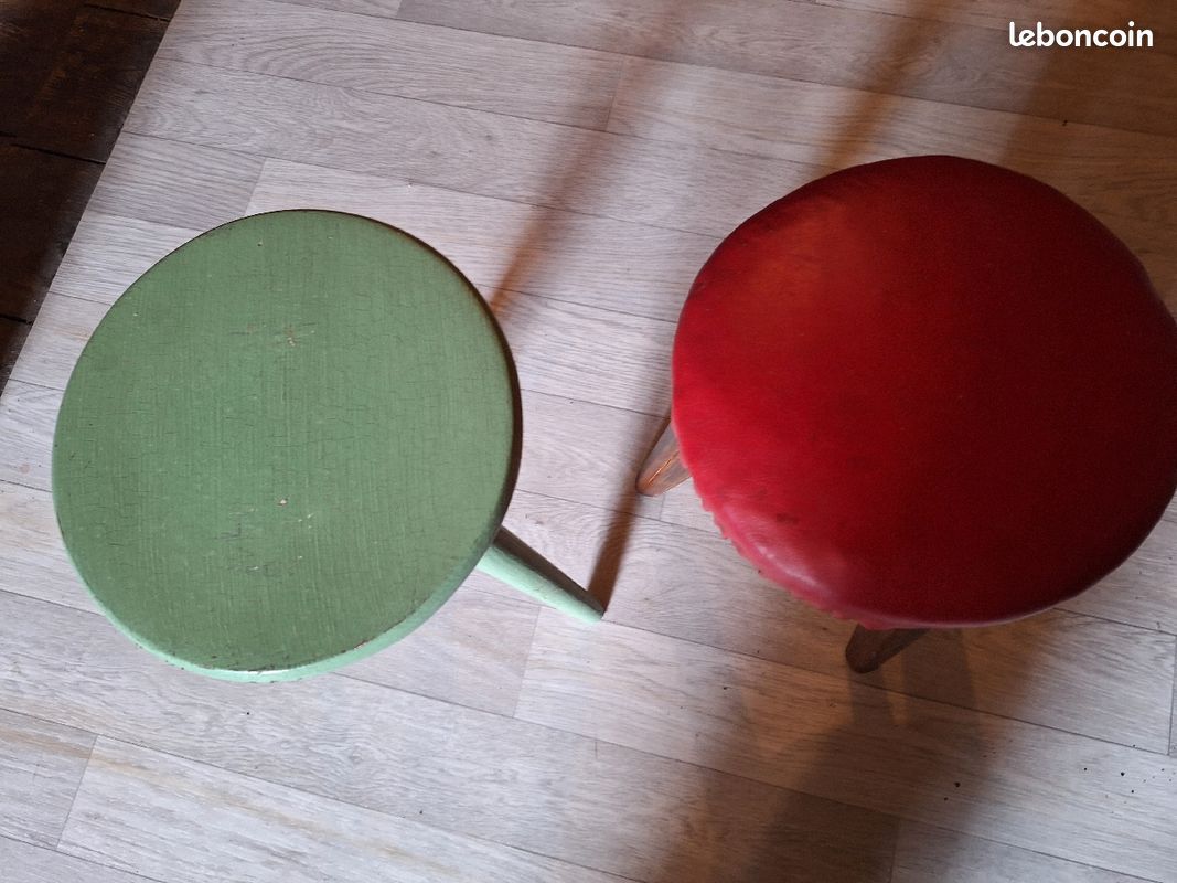 Lot de deux petits tabouret (image 2)