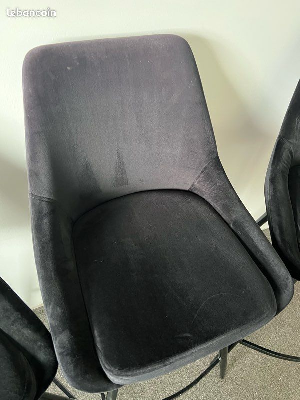 Chaises haute en velours (image 3)