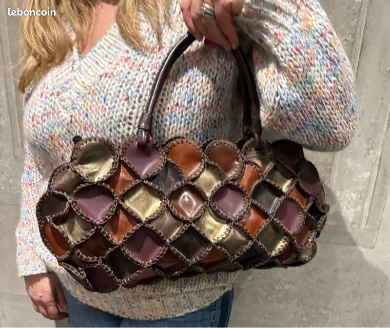 sac a main balmain renaissance 18 en cuir dore