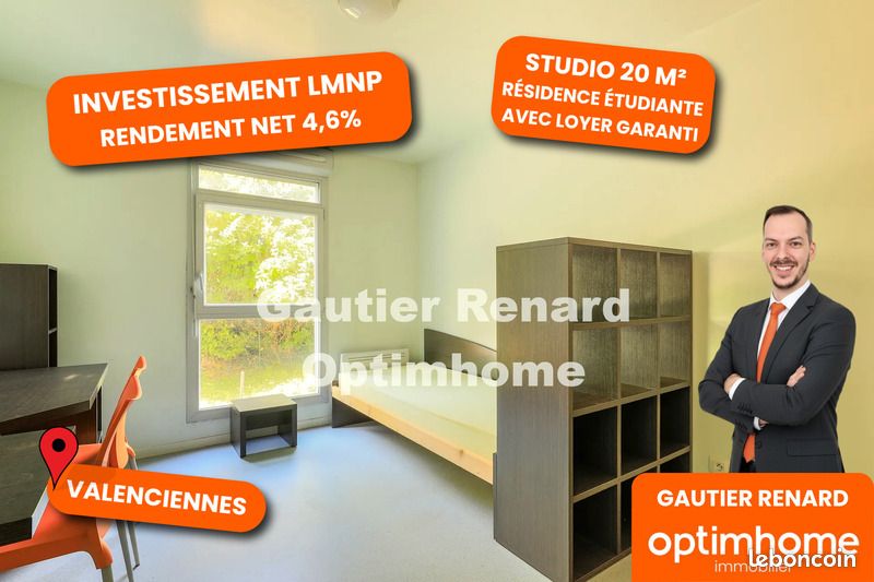 Appartement 1 pièce 19 m² · à Valenciennes · 19 m² · 43 000 €