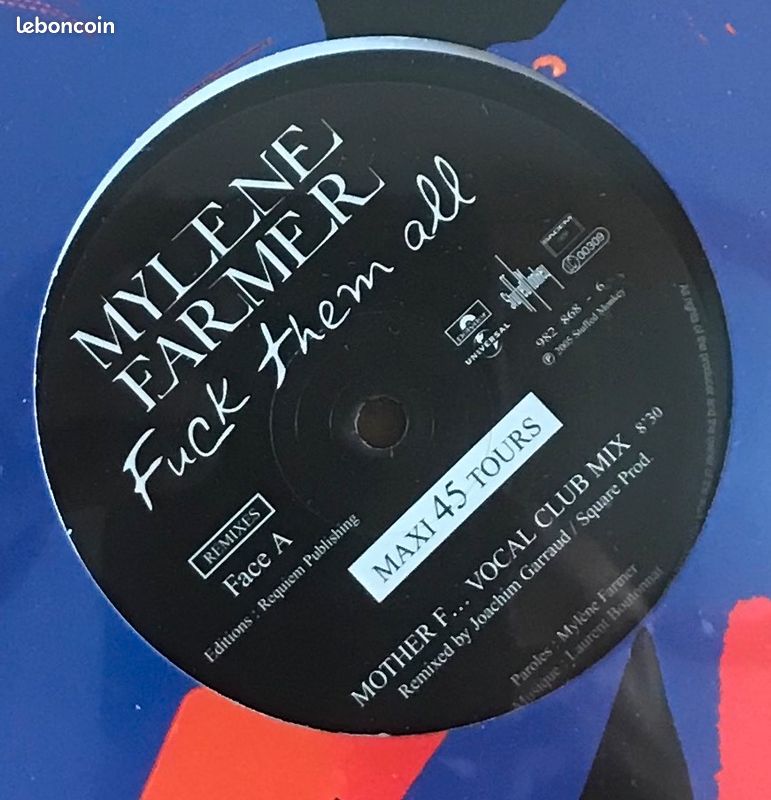 â„đŒ Maxi 45t đ«đ· MylĂšne Farmer (Fuck Them All) Remixes â· 2005 eo (image 5)