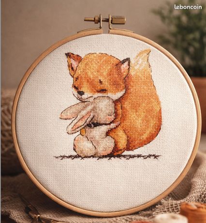 Tissu Lin Joann Pour Point De Croix – 32 Pièces, Naturel, 20" X 27", Neuf