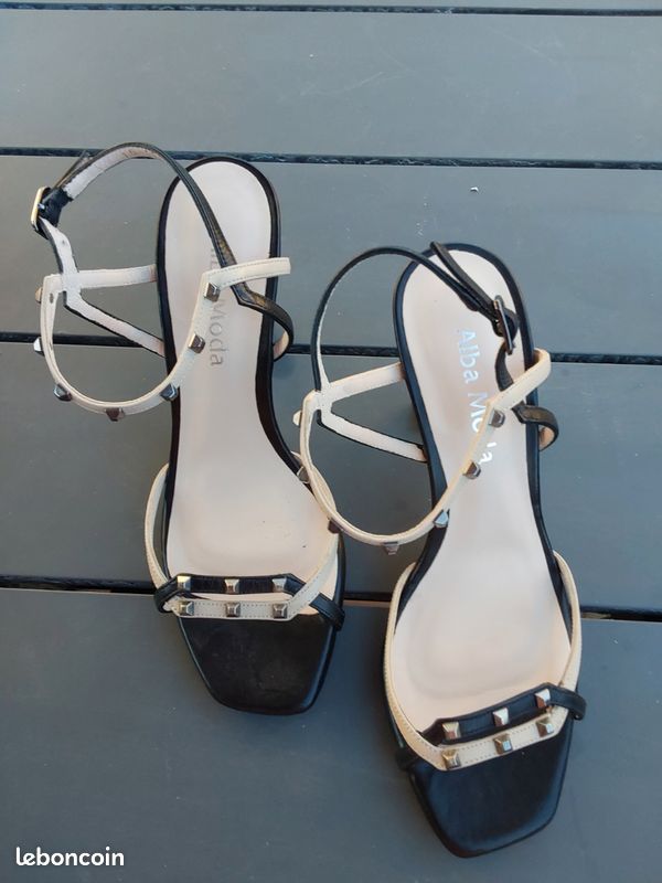 Escarpins ALBA MODA marine/beige 38 (image 1)