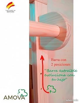 Miroir Montessori Bébé Avec Barre ODoxia - Miroir Activité Murale + Barre Traction Bois Pour Marcher Et Se Lever