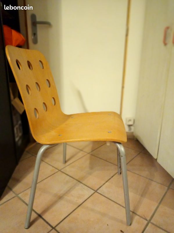 6 chaises bois métal (image 2)