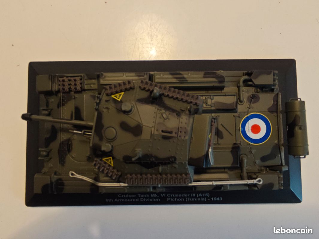 Modèle Réduit Char Anglais Crusader III A15 (1943) - Atlas - 1/43 Ou Autre
