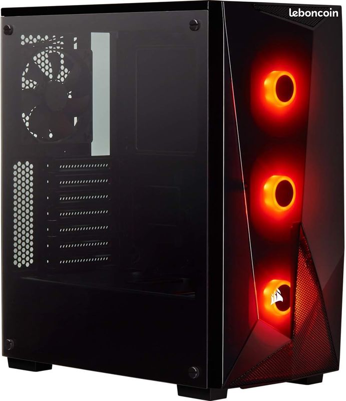 Boîtier CORSAIR Gaming ATX Moyen-Tour Corsair Carbide Series, SPEC-DELTA RGB En Verre Trempé (image 1)