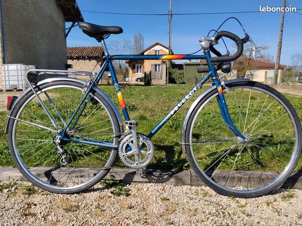 Selle Vélo Vintage Peugeot - Marque Idéale Diagonale - Cuir - Randonneuse