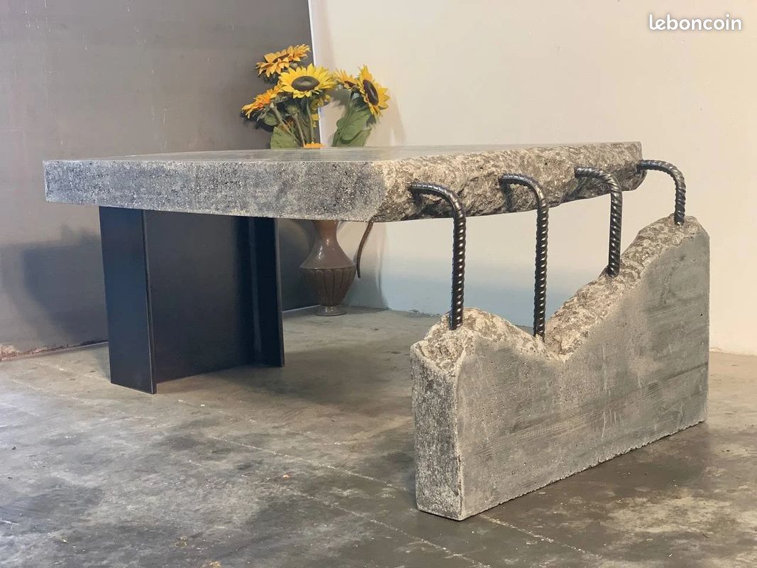 Table basse design en béton (image 10)