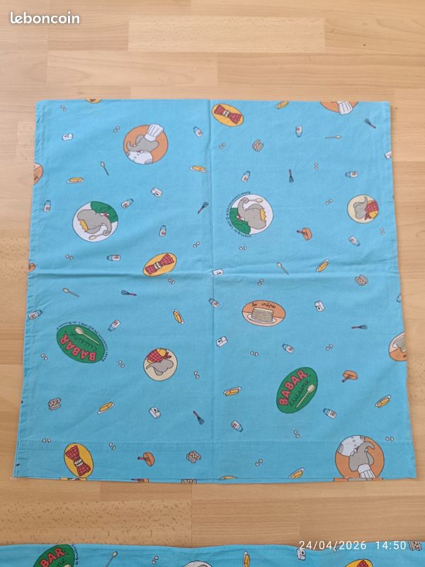 Parure Babar vintage 1998, 1 personne, Babar characters (image 12)