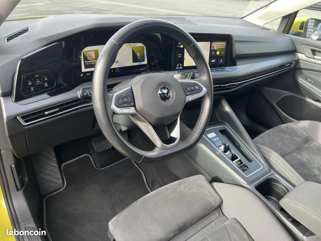 VOLKSWAGEN GOLF 1.5 eTSI OPF 150ch Style 1st DSG7 - Attelage/T.O/IQ Light/Sièges AV chauff/JA 18 (image 8)