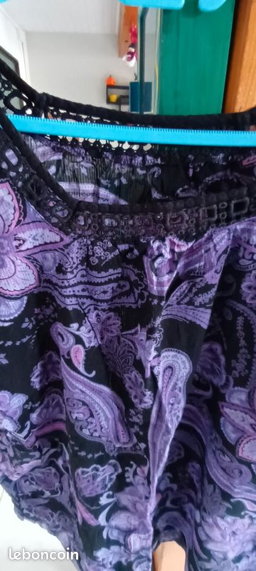 Haut dans les tons violets XL 42 C&A (image 4)