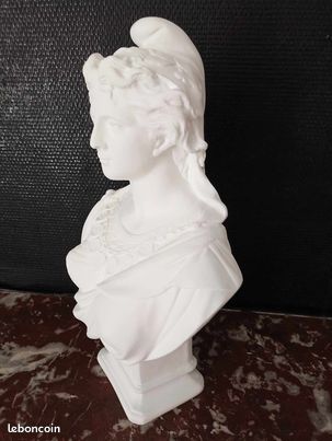 Grand Buste Marianne 46 Cm – Sculpture Républicaine Classique – Doriot – Fabrication Française