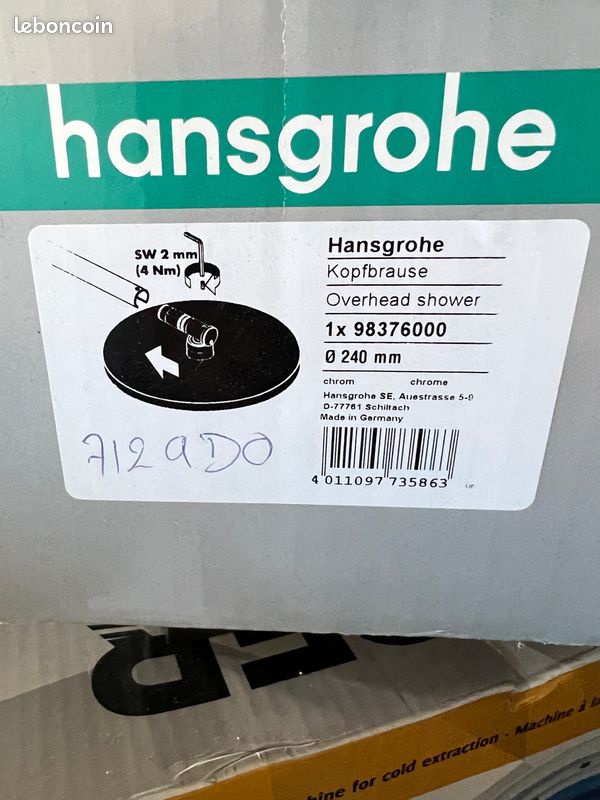 Tête de douche hansgrohe (image 5)