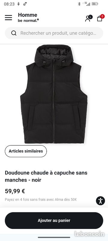 Alma Vetement Paiement Fois Sans Frais Doudoune Chaude à Capuche