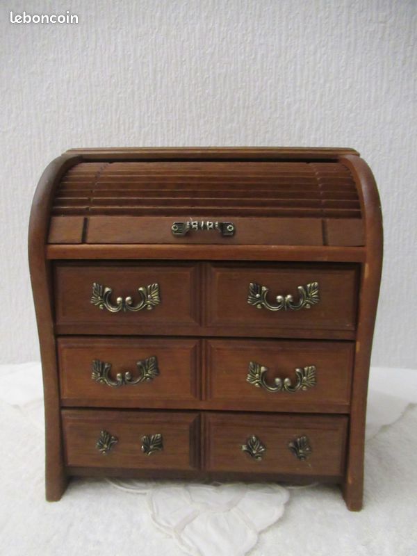 Bureau à rideau (secrétaire miniature) (image 1)