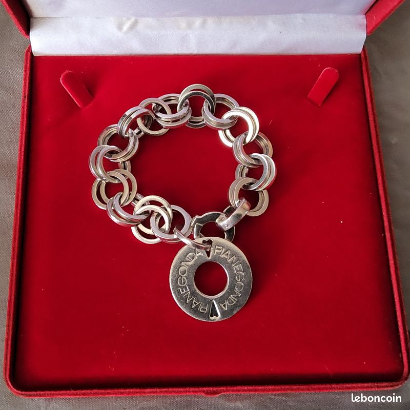 Bracelet Jonc Pianegonda En Argent Sterling - Occasion En Superbe état - Style Argenté