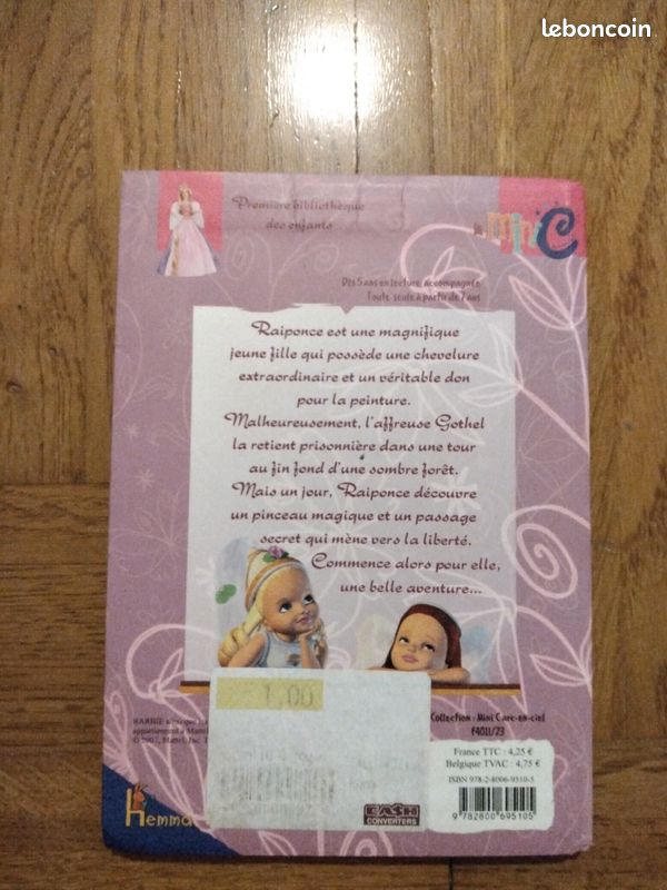 Livre enfant barbie princesse Raiponce (image 2)