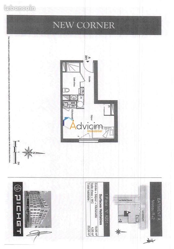 Appartement 1 pièce 24 m² · à Le Havre · 24 m² · 340 €