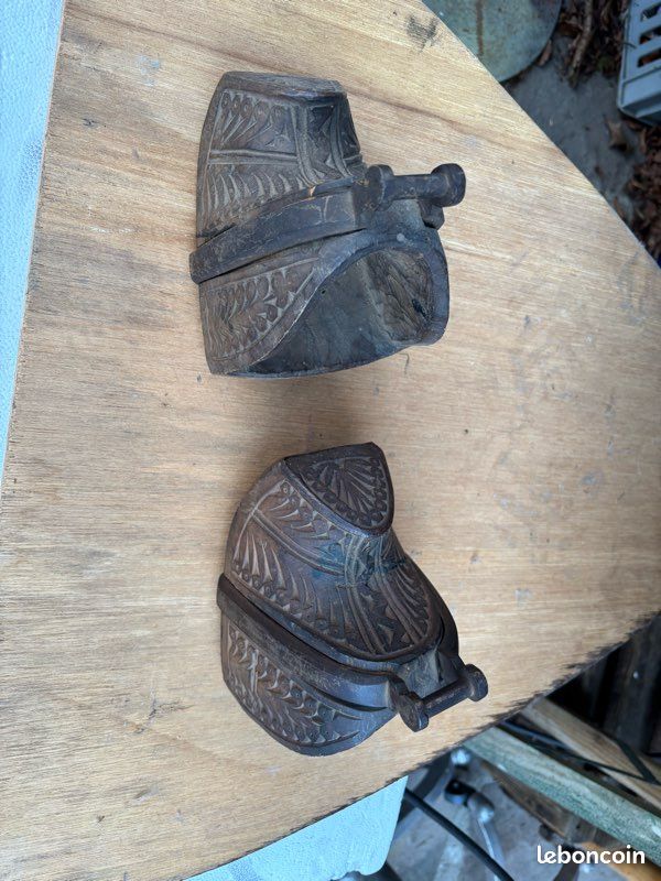 Ancienne paire d étriers sabot de selle (image 4)
