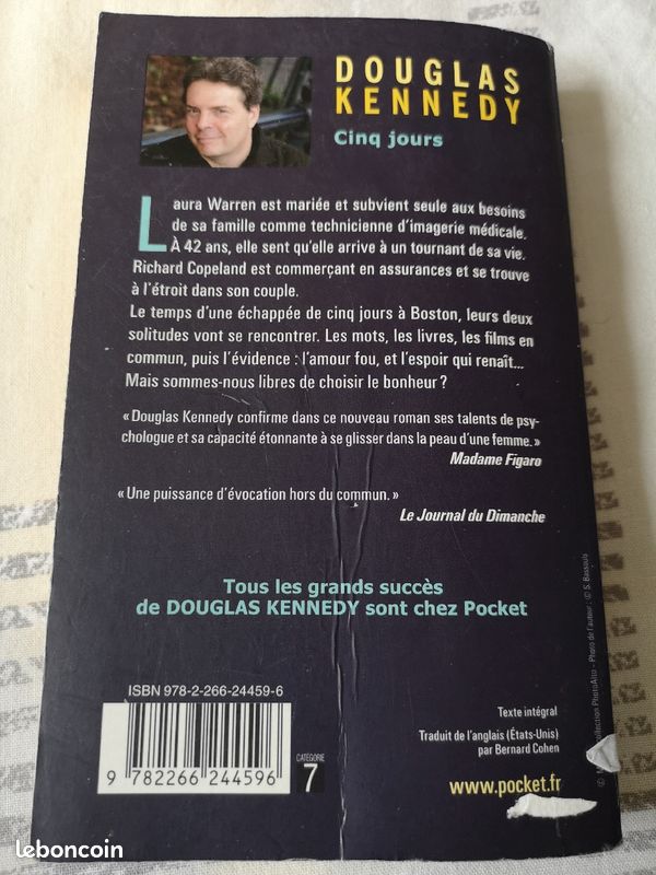 Douglas Kennedy Cinq jours en livre de poche (image 3)