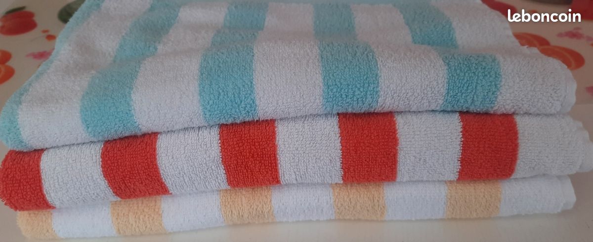 3 draps de bain (image 1)