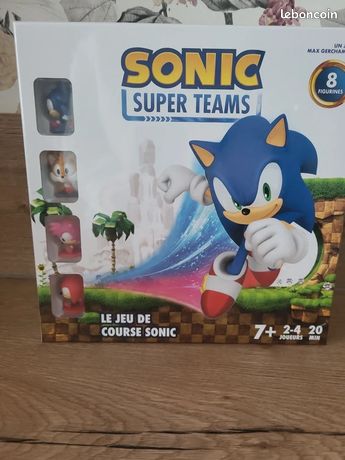 Jeu De Société Sonic Super Teams - Course Pour 2 à 4 Joueurs - Dès 7 Ans - 8 Figurines - 20min