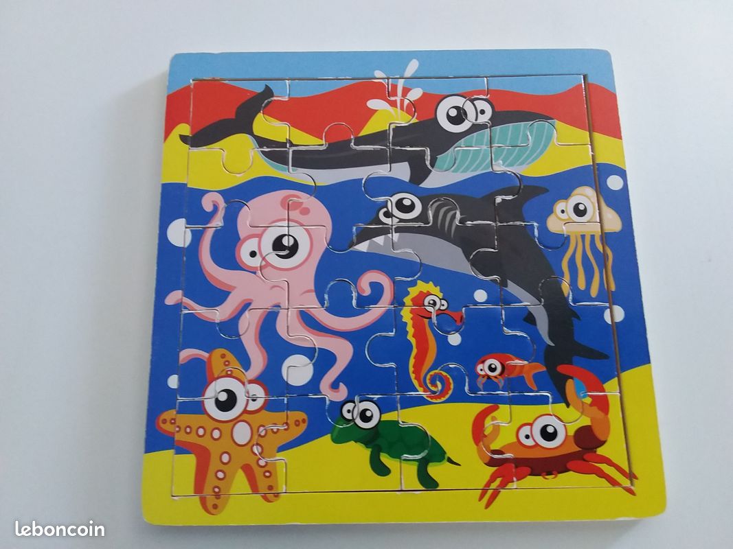 Puzzle 20 pièces animaux de la mer (image 1)
