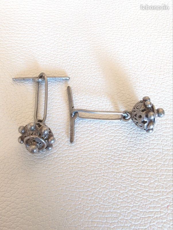 Boutons De Manchette Pièces Mexicaines Vintage – Laiton Doré, Réutilisées, Non Circulées
