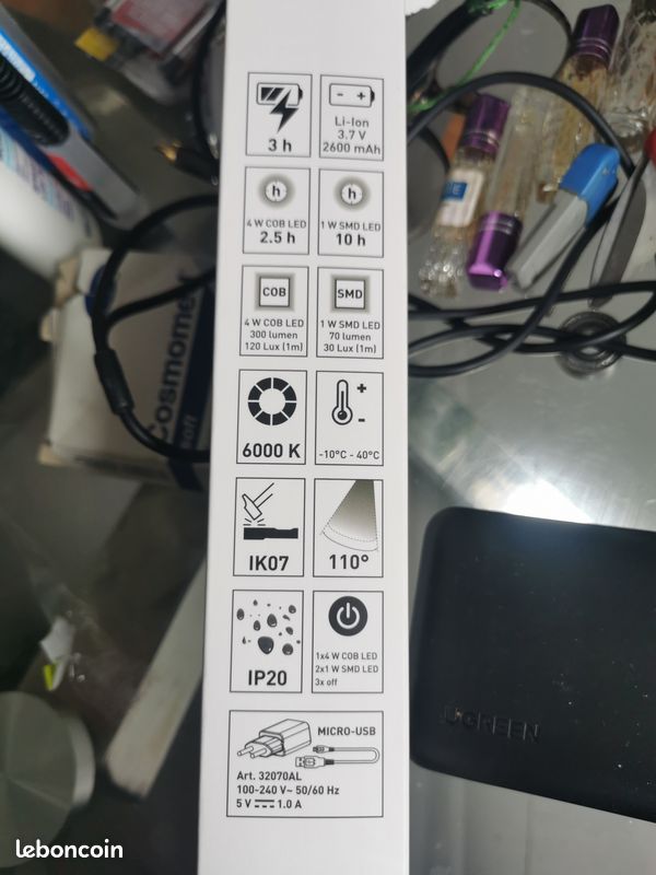 Lampe led rechargeable kraftwerk (image 1)