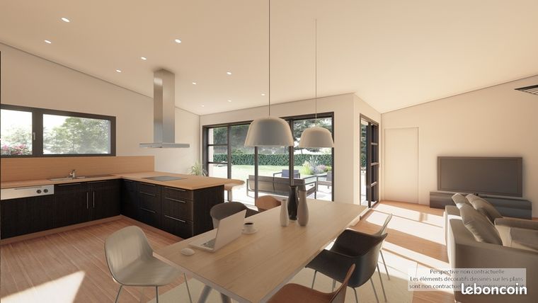 Belle maison d'architecte en L