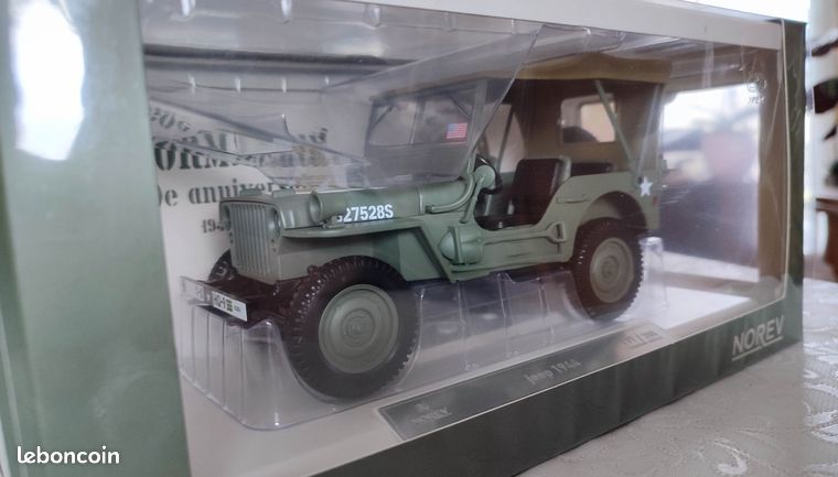 Miniature Jeep Armée Américaine 1944 Jour J 1/18 NOREV