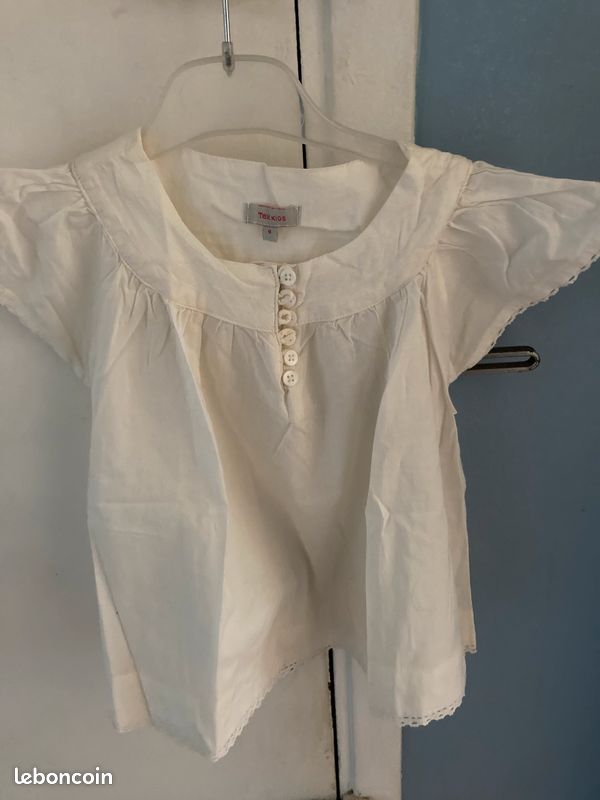 Haut fille en tissu 4 ans (image 1)