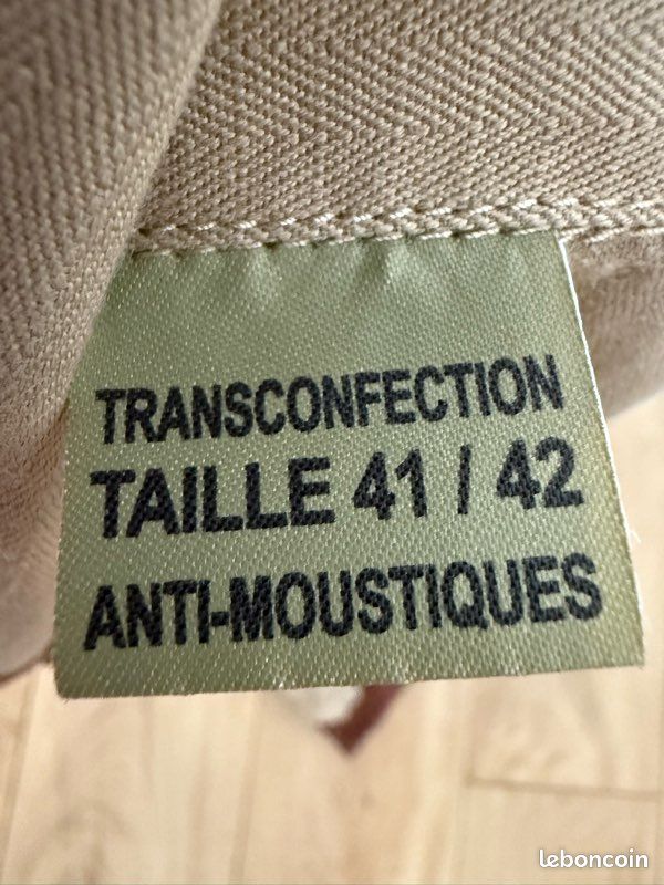 Chemisette sable treillis désert militaire (image 3)