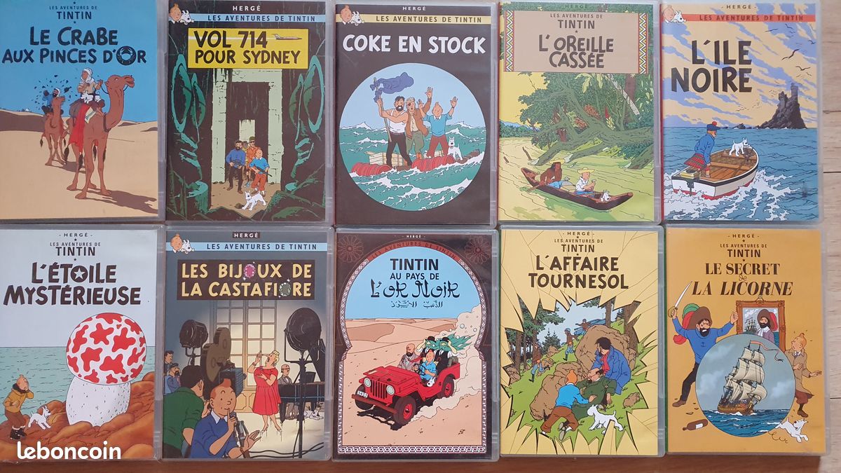 Lot de DVD Tintin (image 1)