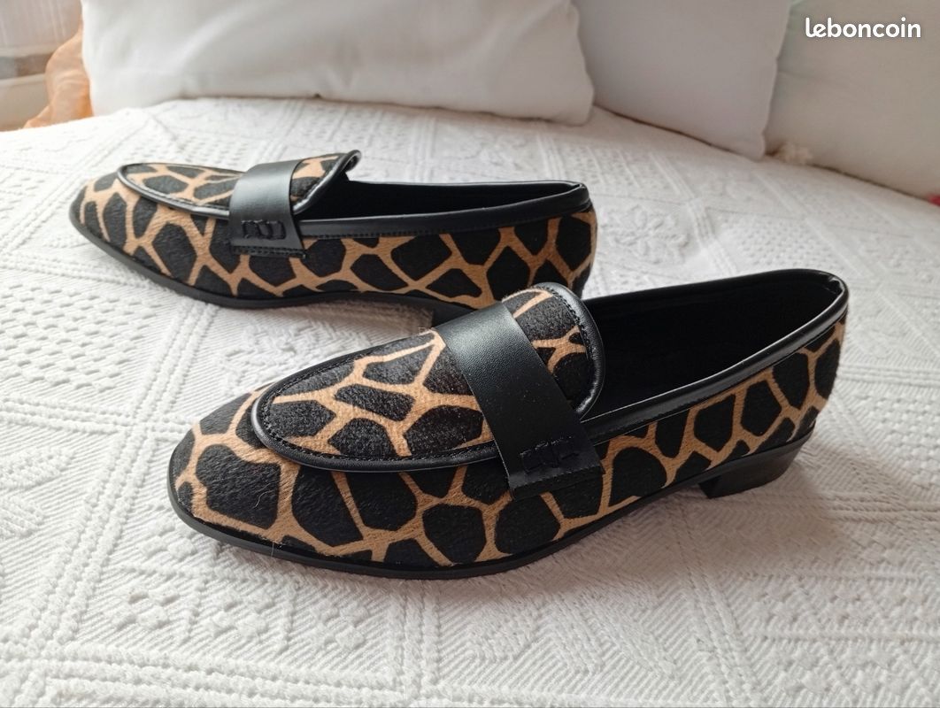 Mocassins femme, imprimé animalier 39 (image 7)
