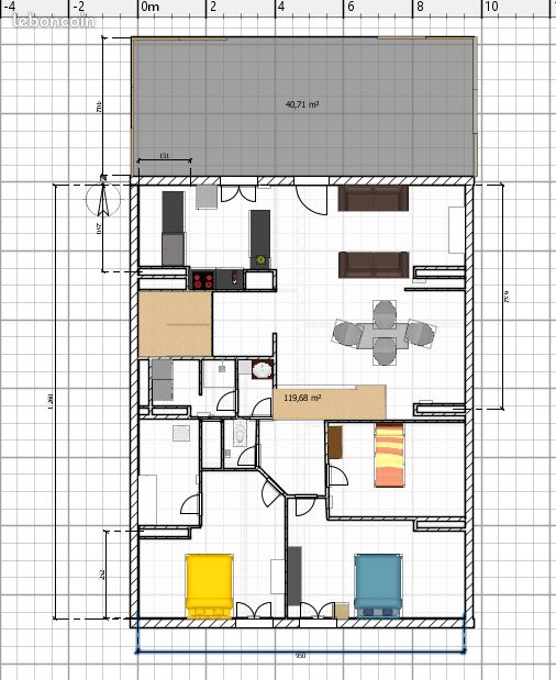 Appartement a louer macon - 4 pièce(s) - 100 m2 - Surfyn