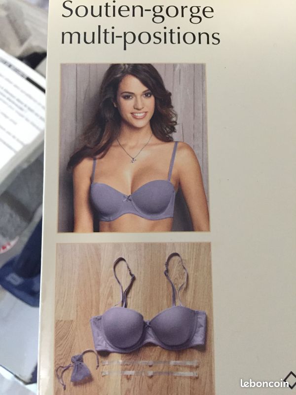 Soutien gorge 90b + 2 slips 42 Mauve NEUF (image 2)