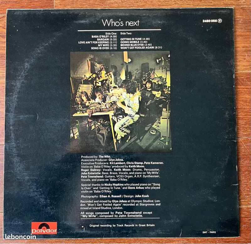 Lp 33 tours who s next the who (image 2)