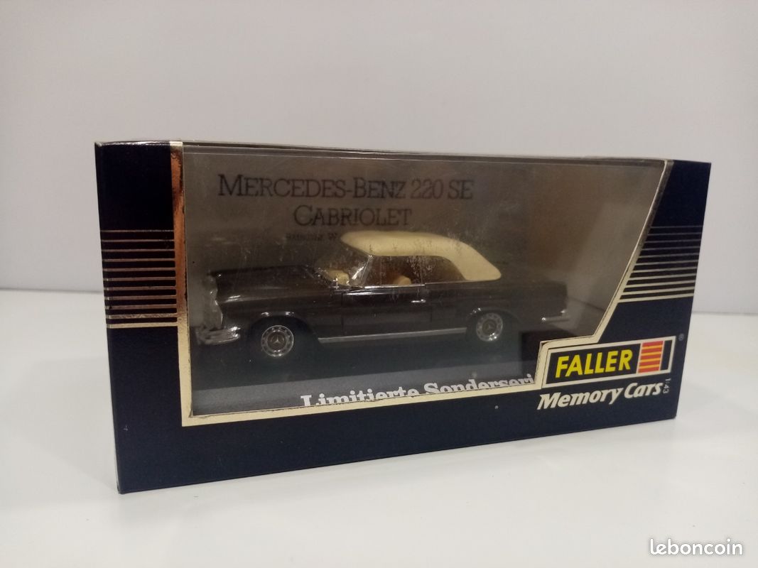 Lot FALLER mercedes benz 220 SE cabriolet (image 10)