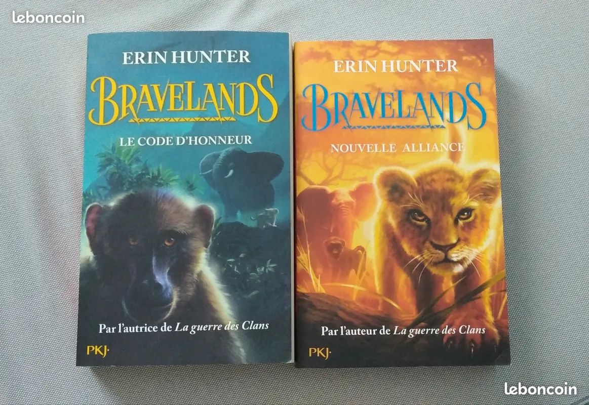Lot de 2 livres gros volumes Bravelands tomes 1 et 2 (image 1)