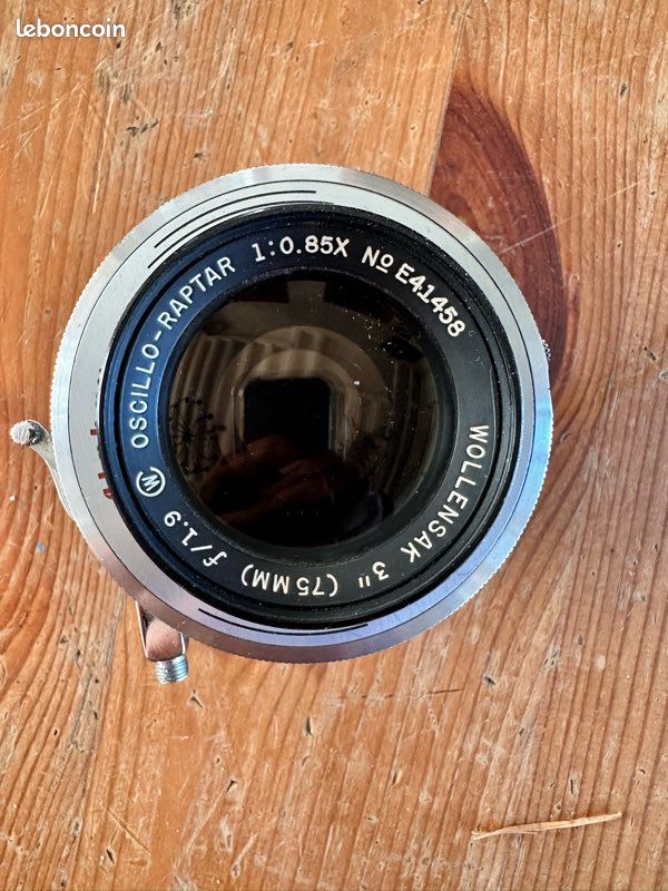 Wollensak Raptar 90mm F6.8 lens in rapax #00 Shutter #9261 AS IS