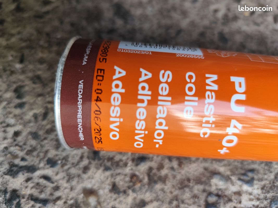Mastic colle PU 40+ blanc Berner (image 3)