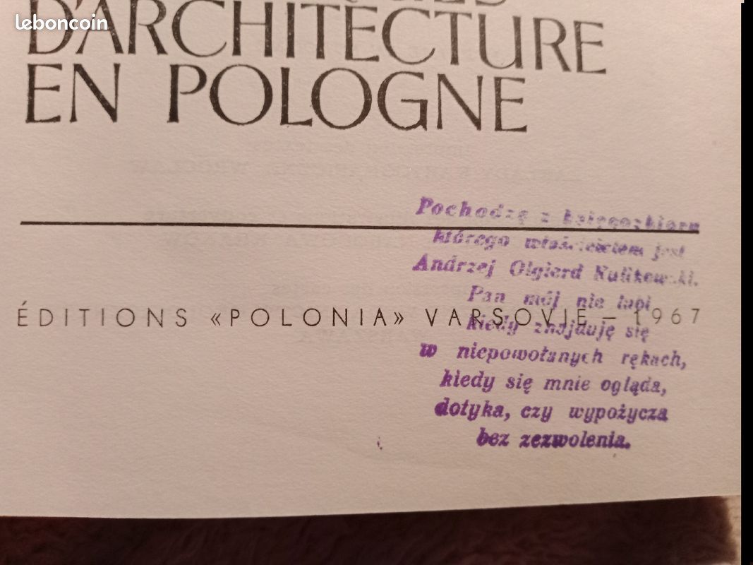 Anciens livres Pologne 1967/1974 (image 19)