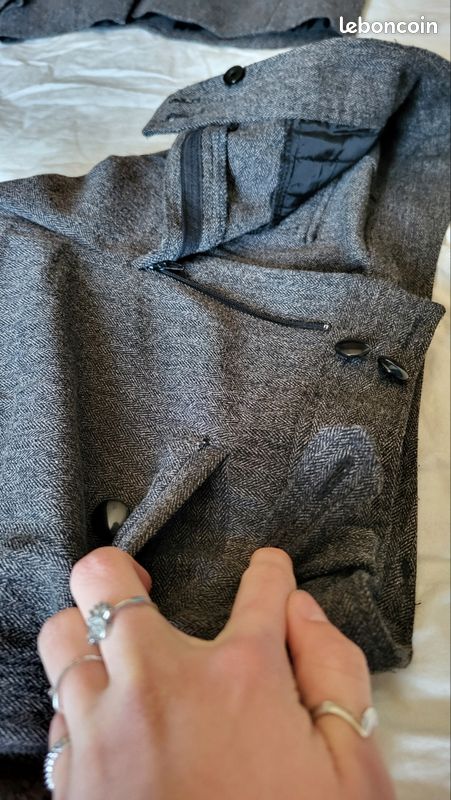 Ensemble gris 46/44 blazer pantalon3/4 (image 7)