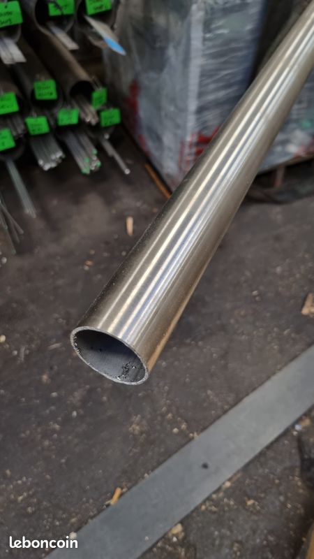 Tube inox 42.4 x 2mm brossé (image 3)