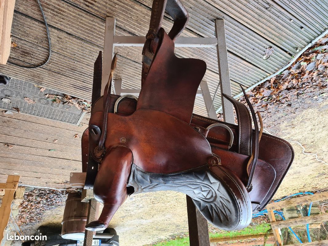 Selle Western tout cuir très bon état (image 3)