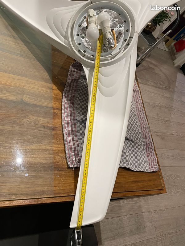 Ventilateur de plafond 130 avec lumière | 3 pales (image 4)